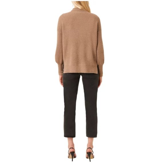 NEW French Connection Size Large Sweater ORLA‎ FLOSSY Mocha Brown Pullover - Picture 1 of 6